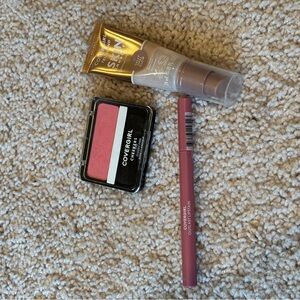 COVERGIRL Makeup Collection with Pink Blush and Nude Lipstick